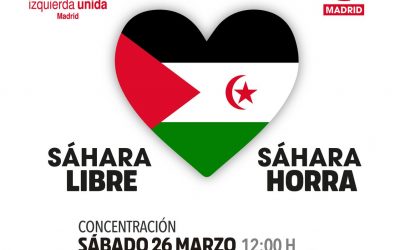 Concentración en solidaridad con el Sáhara